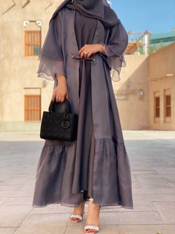 Empyreal Abaya Set With Inner Dress & Headscarf
