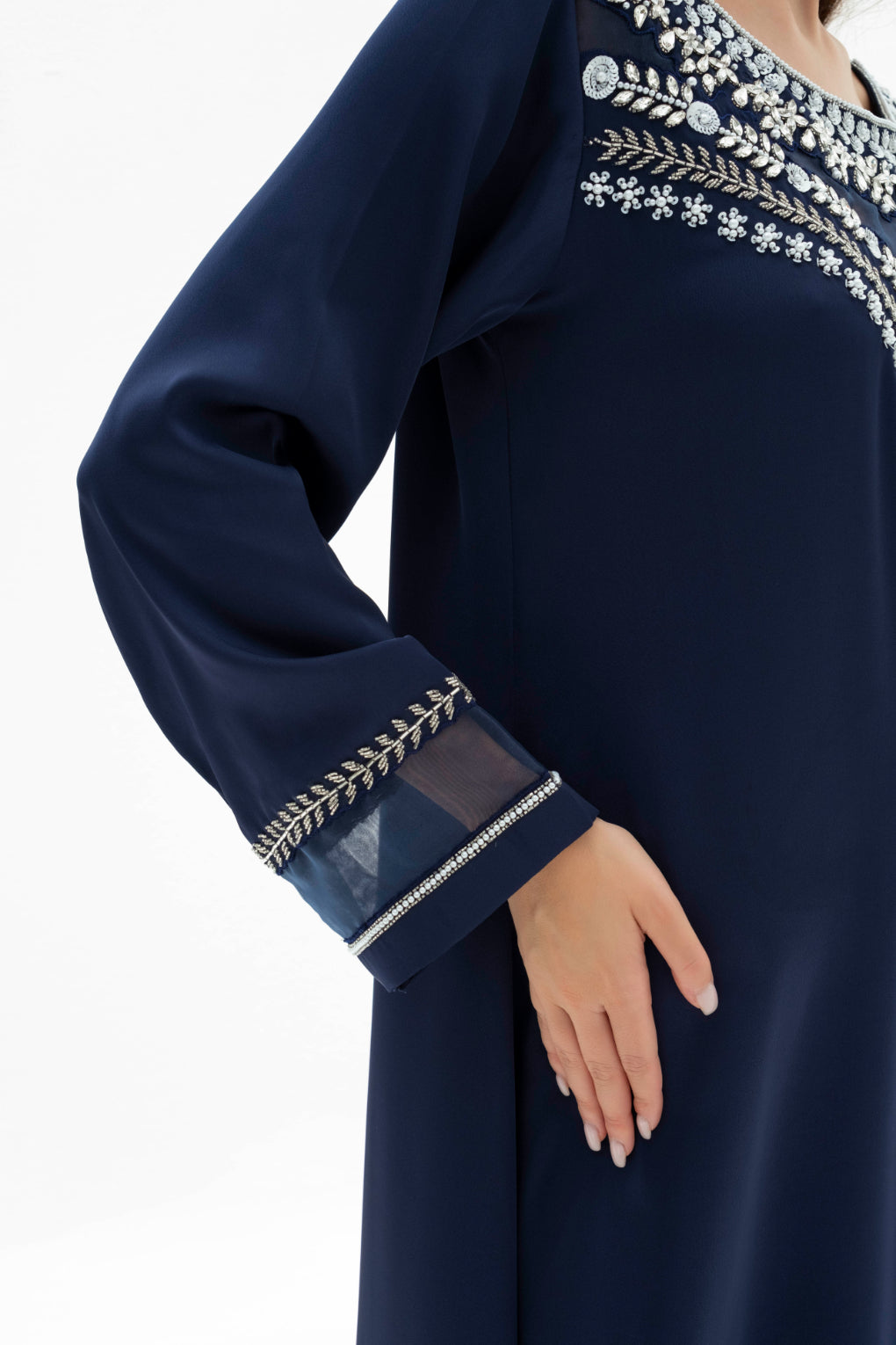 Reem Kaftan Dress in Crepe