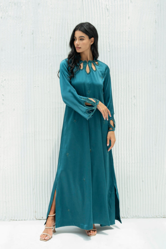 Nayla Kaftan Dress in Crepe By Luaar. Long Evening Dress LUAAR Nayla Kaftan Dress in Crepe By Luaar. Long Evening Dress LUAAR