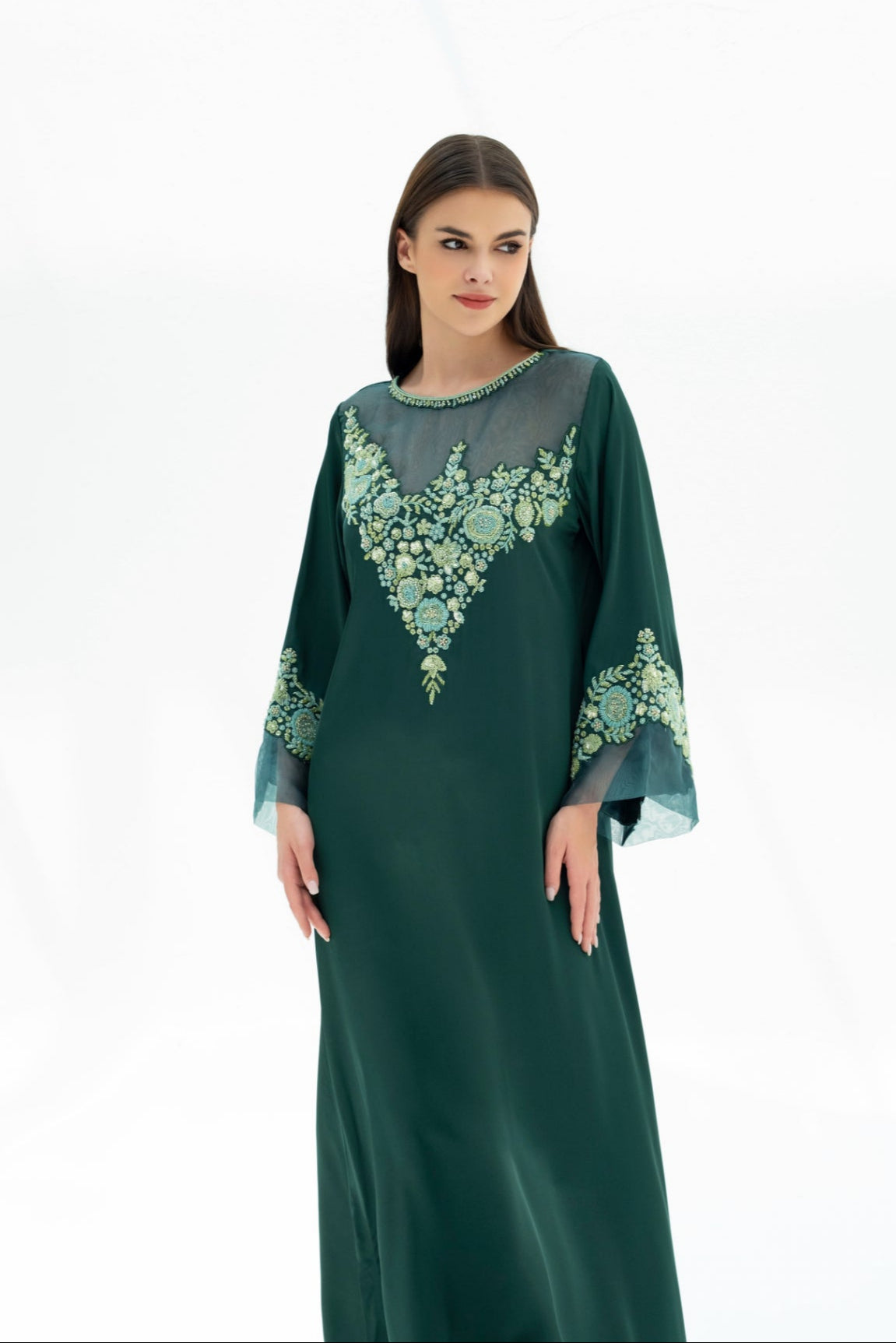 Niva Kaftan Dress in Crepe By Luaar. Long Evening Dress LUAAR Niva Kaftan Dress in Crepe By Luaar. Long Evening Dress LUAAR