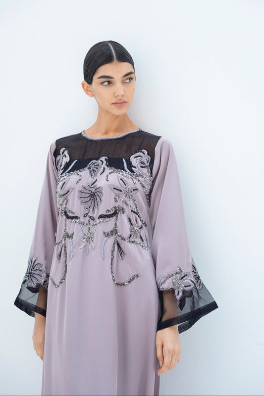 Cira Kaftan Dress in Crepe