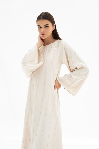 Razan Kaftan Dress in Crepe
