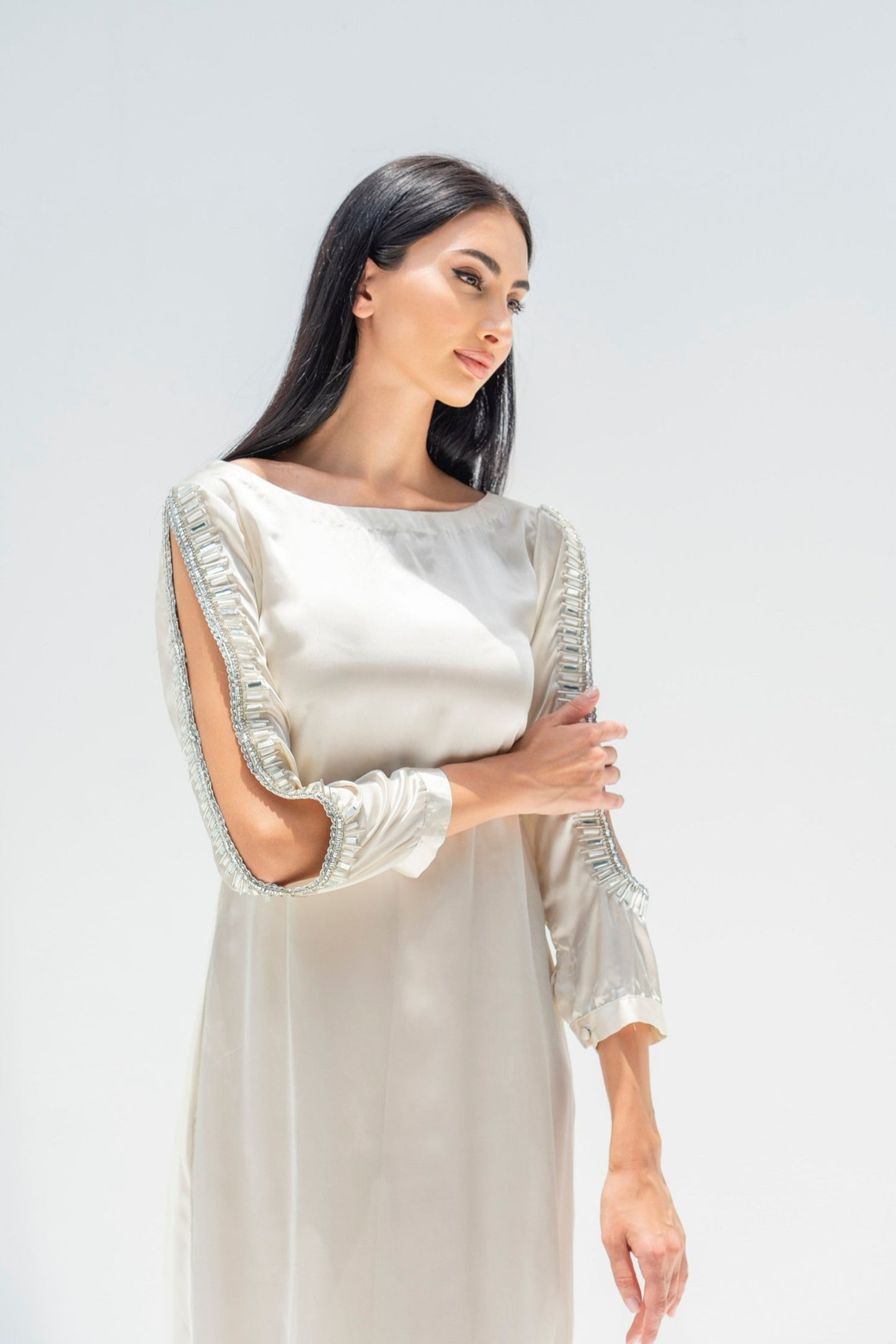 Celis Kaftan Dress in Crepe
