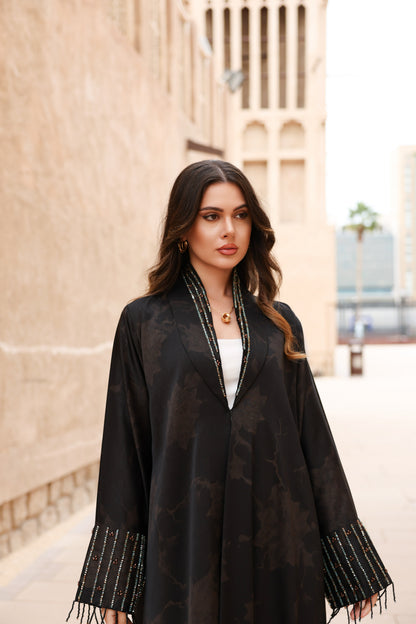 Evadne self-print Abaya with headscarf