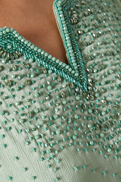 Veya Kaftan Dress in Crepe