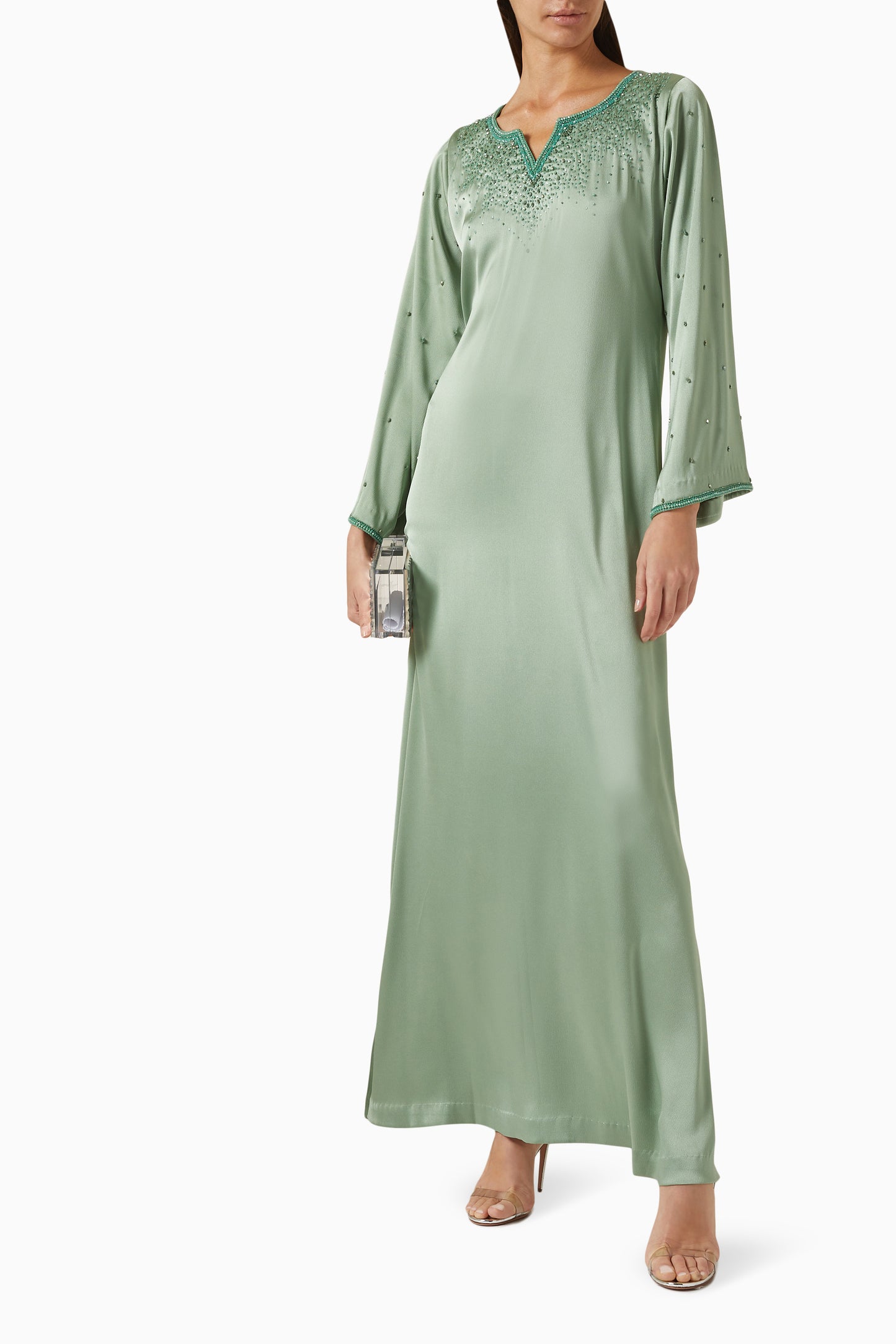 Veya Kaftan Dress in Crepe