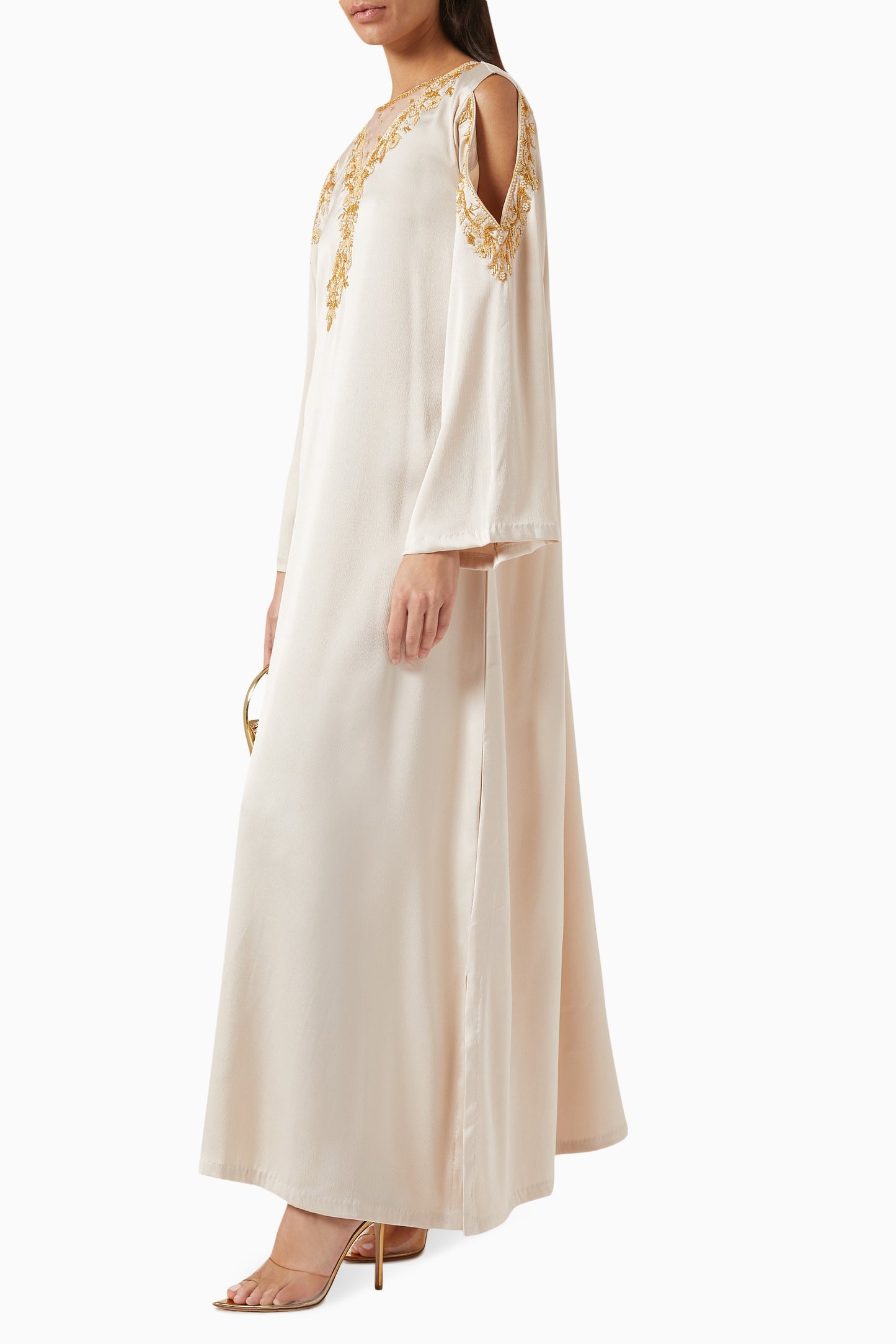 Aeris Kaftan Dress in Crepe