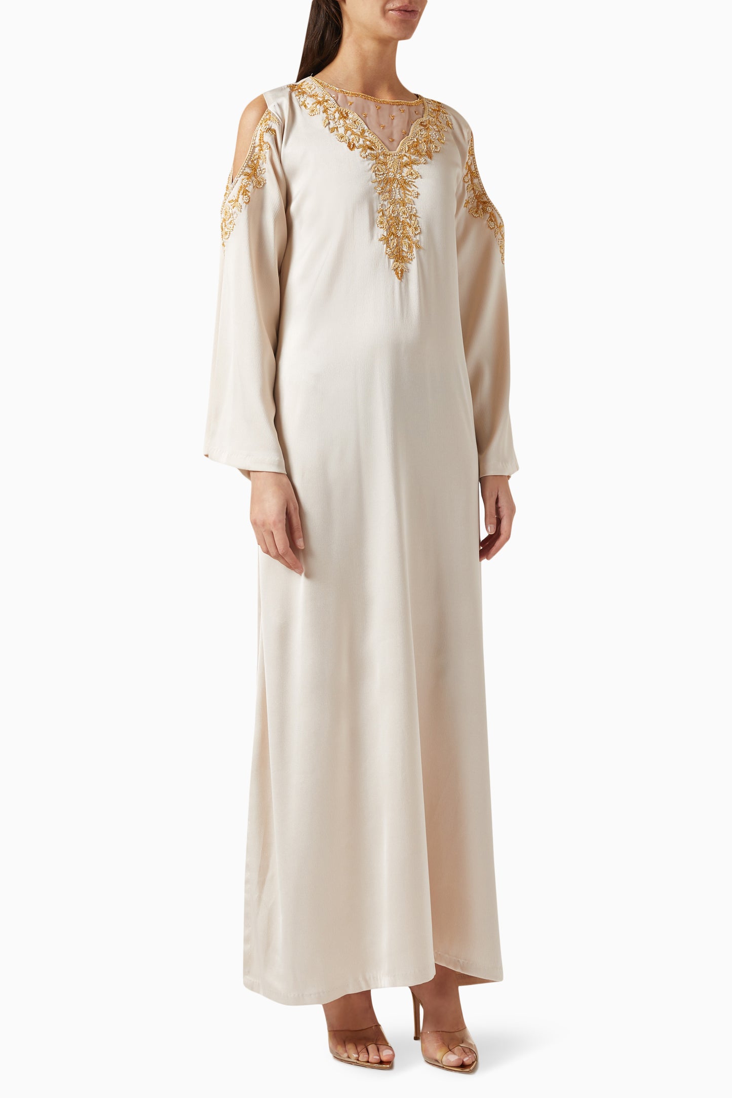 Aeris Kaftan Dress in Crepe