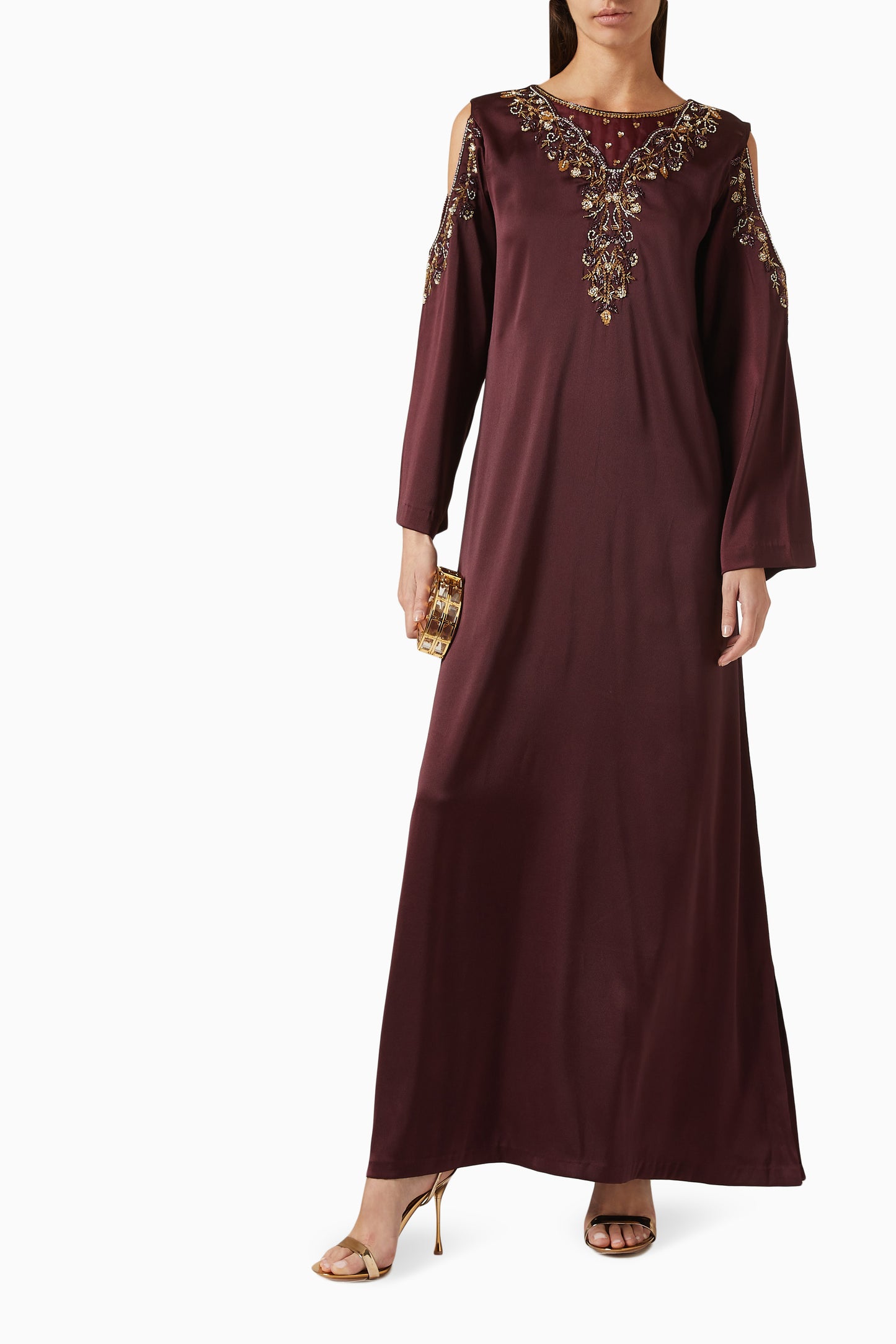 Aeris Kaftan Dress in Crepe