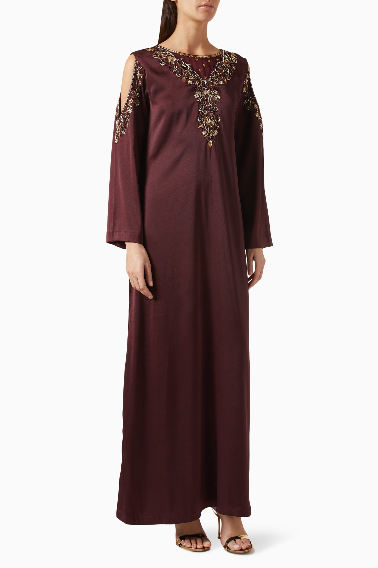 Aeris Kaftan Dress in Crepe