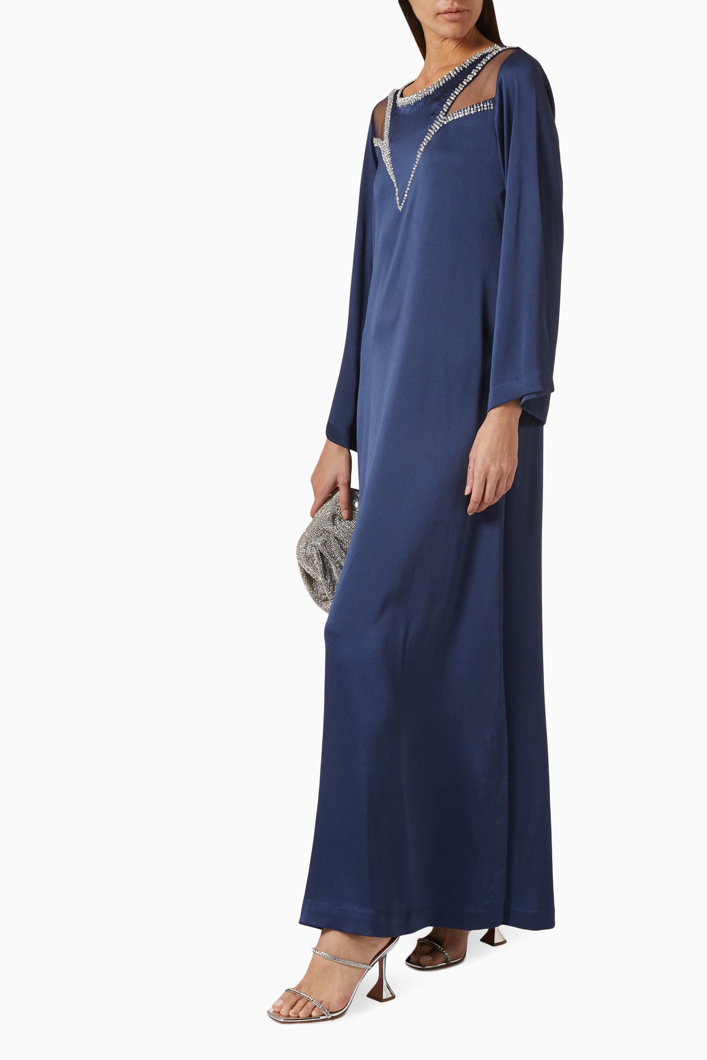 Nyra Kaftan Dress in Crepe