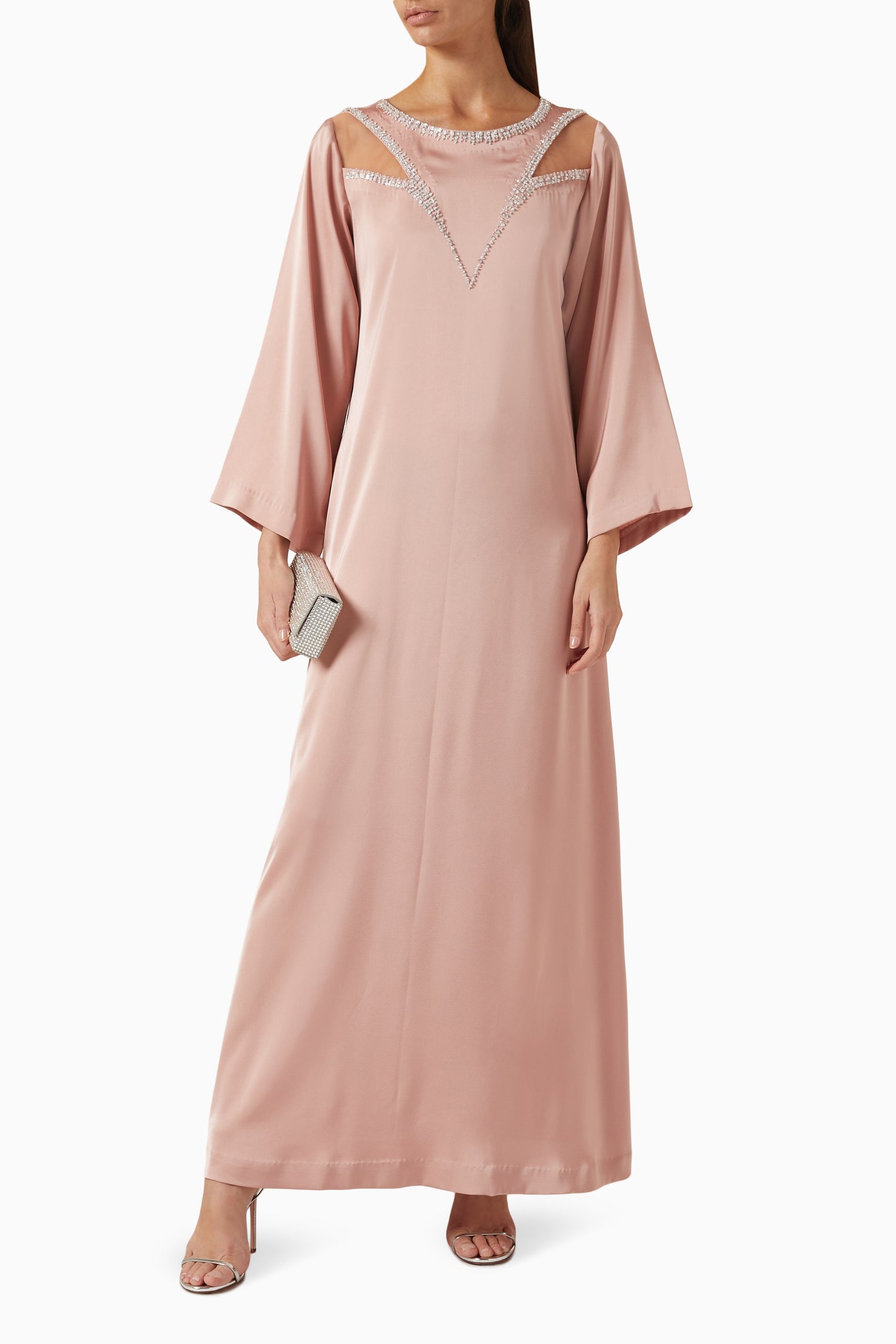 Nyra Kaftan Dress in Crepe