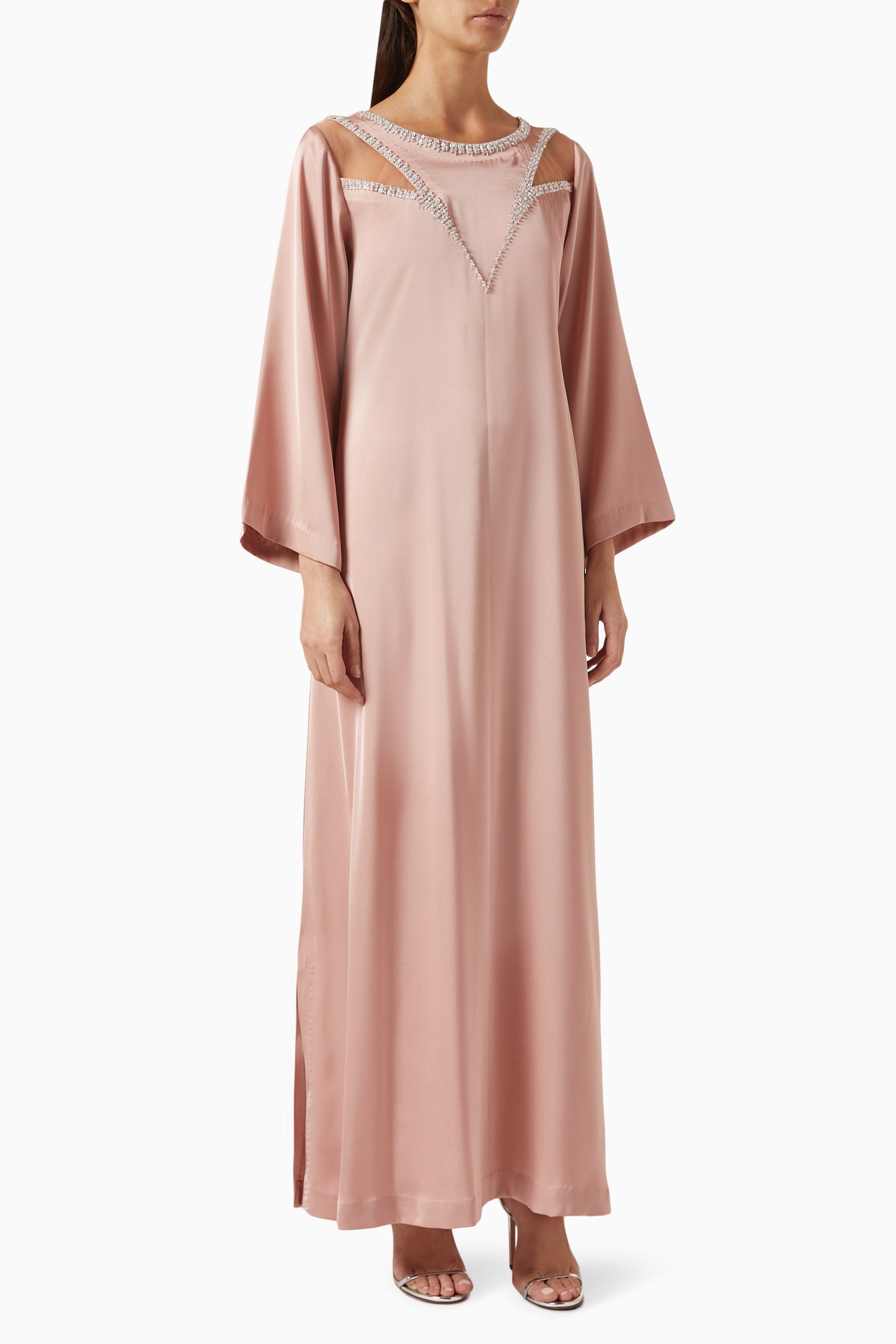 Nyra Kaftan Dress in Crepe