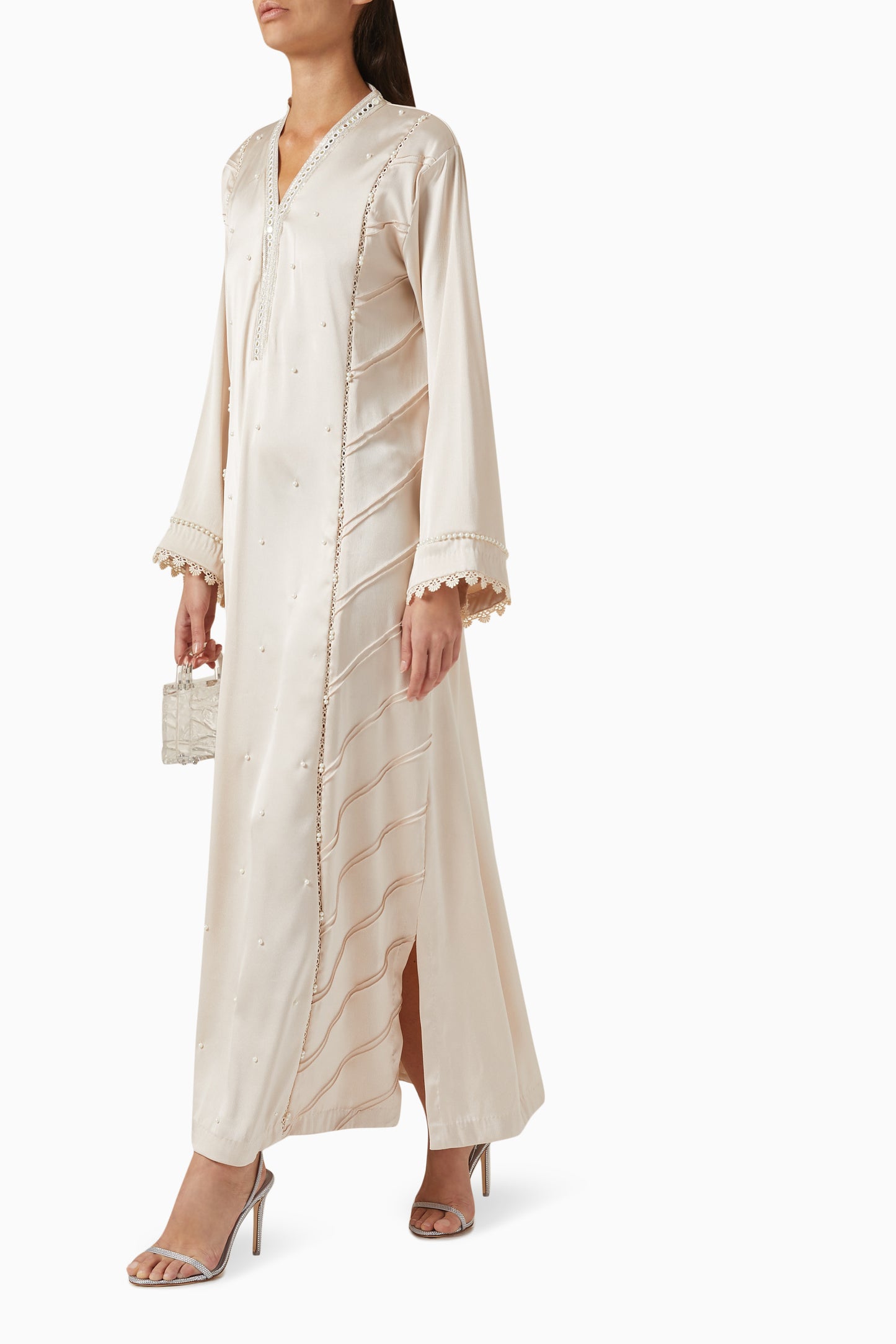 Elva Kaftan Dress in Crepe