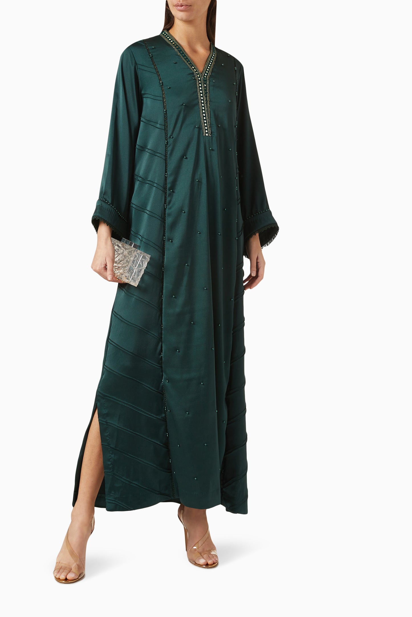 Elva Kaftan Dress in Crepe