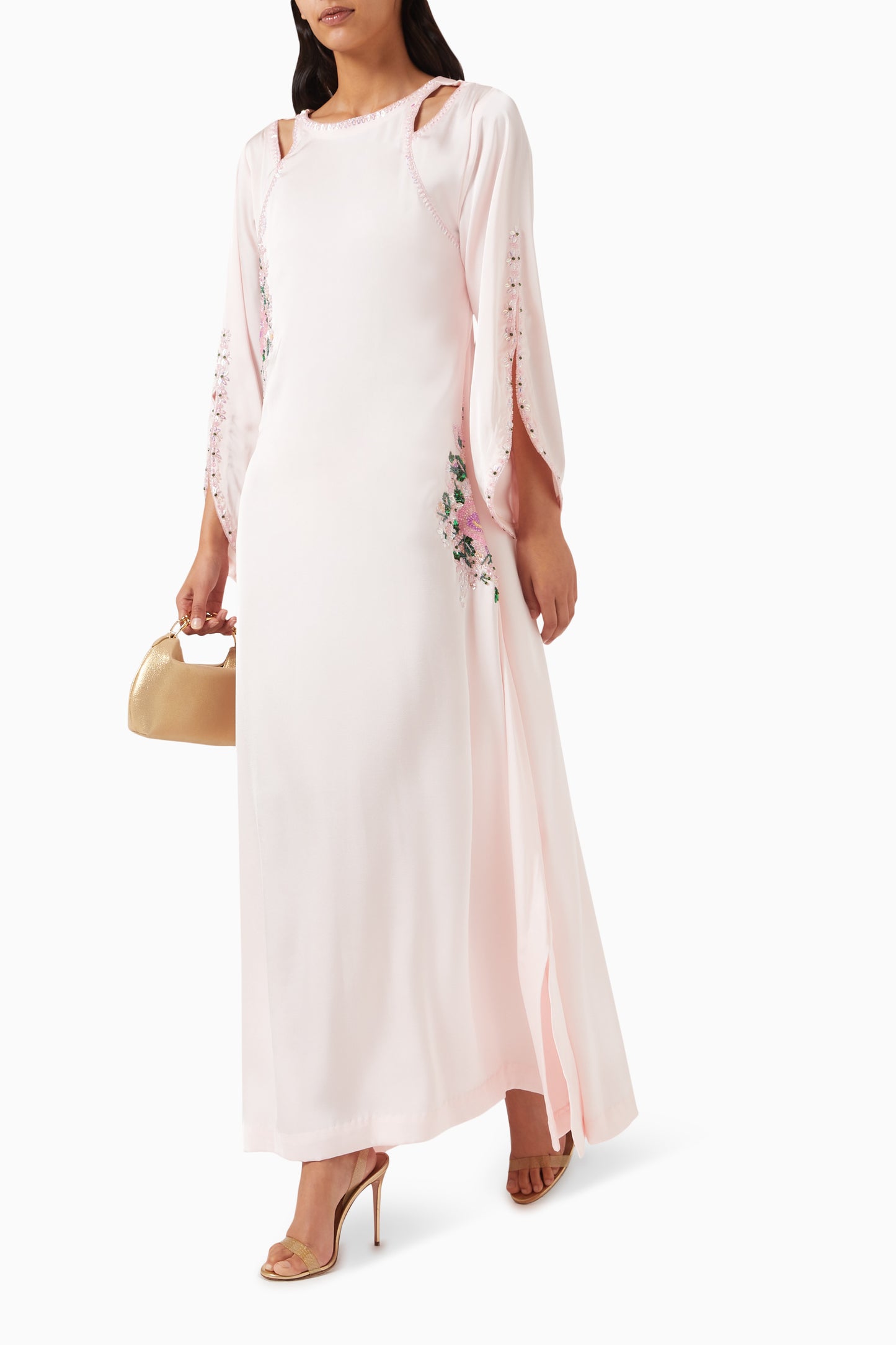 Elira Kaftan Dress in Crepe