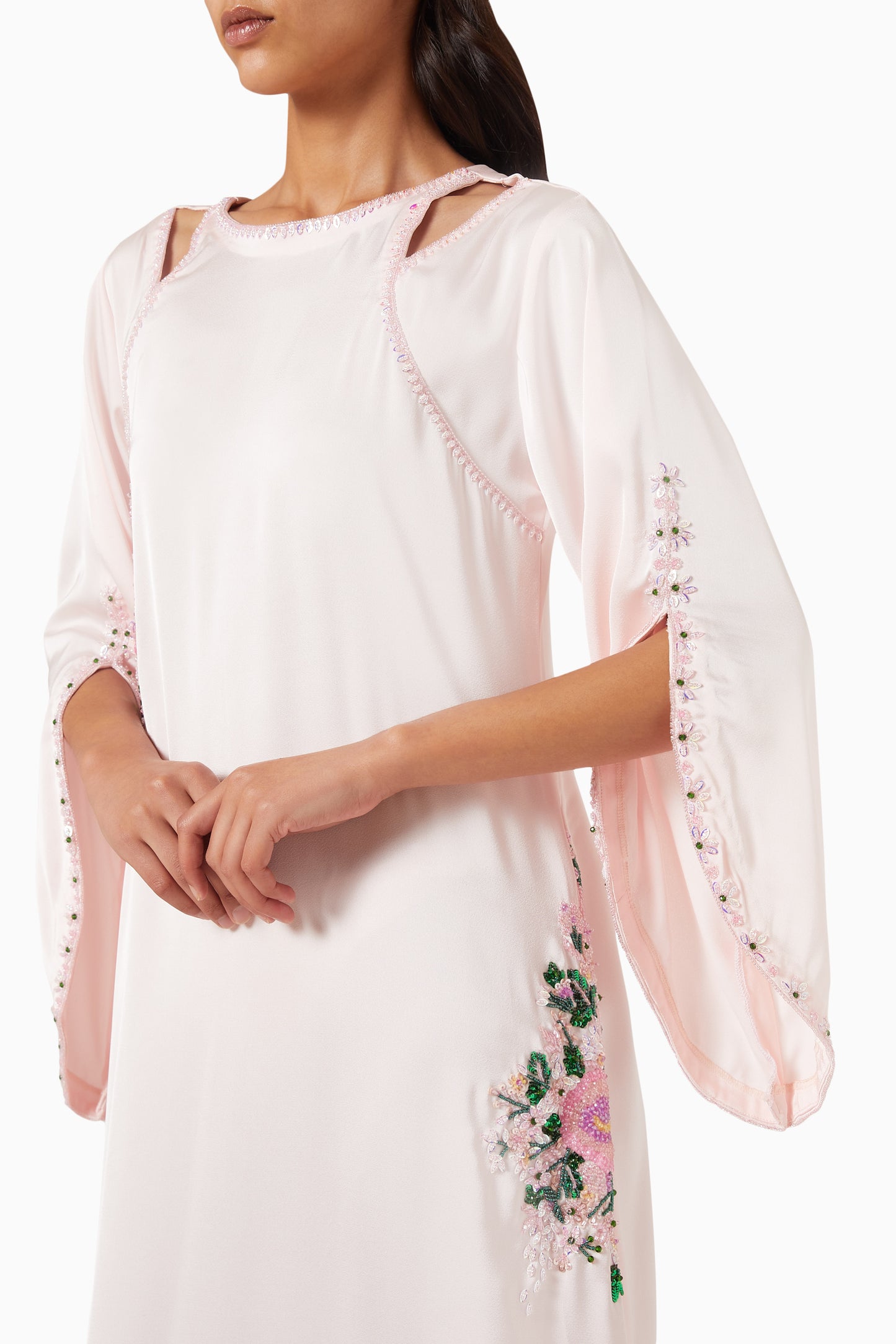 Elira Kaftan Dress in Crepe