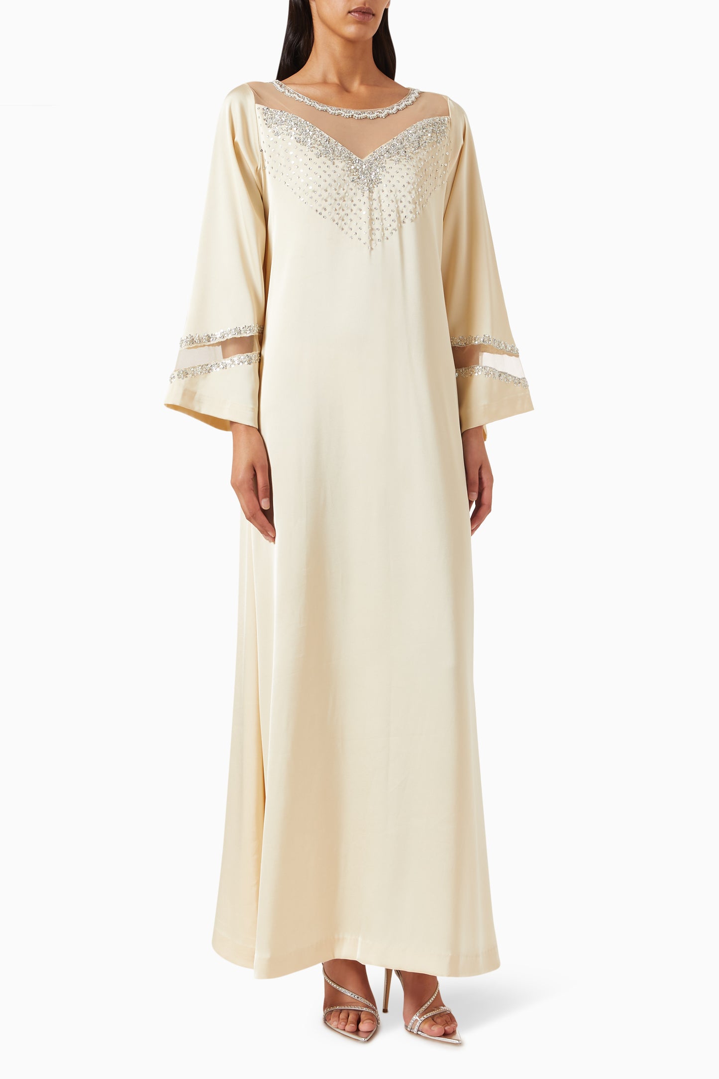 Aven Kaftan Dress in Crepe