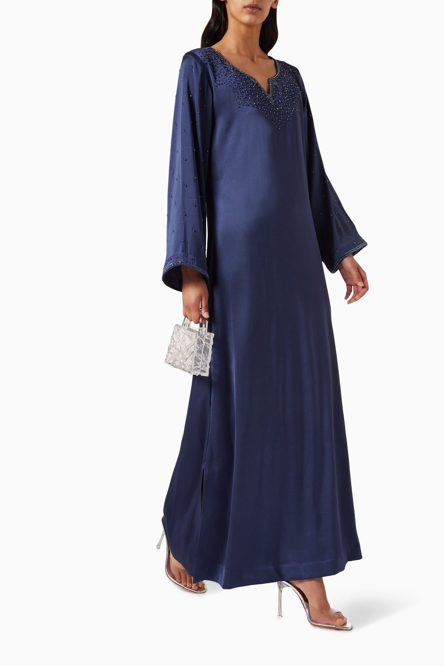 Veya Kaftan Dress in Crepe