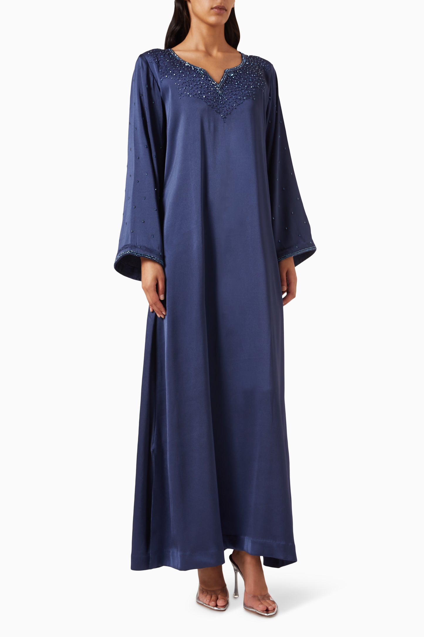Veya Kaftan Dress in Crepe