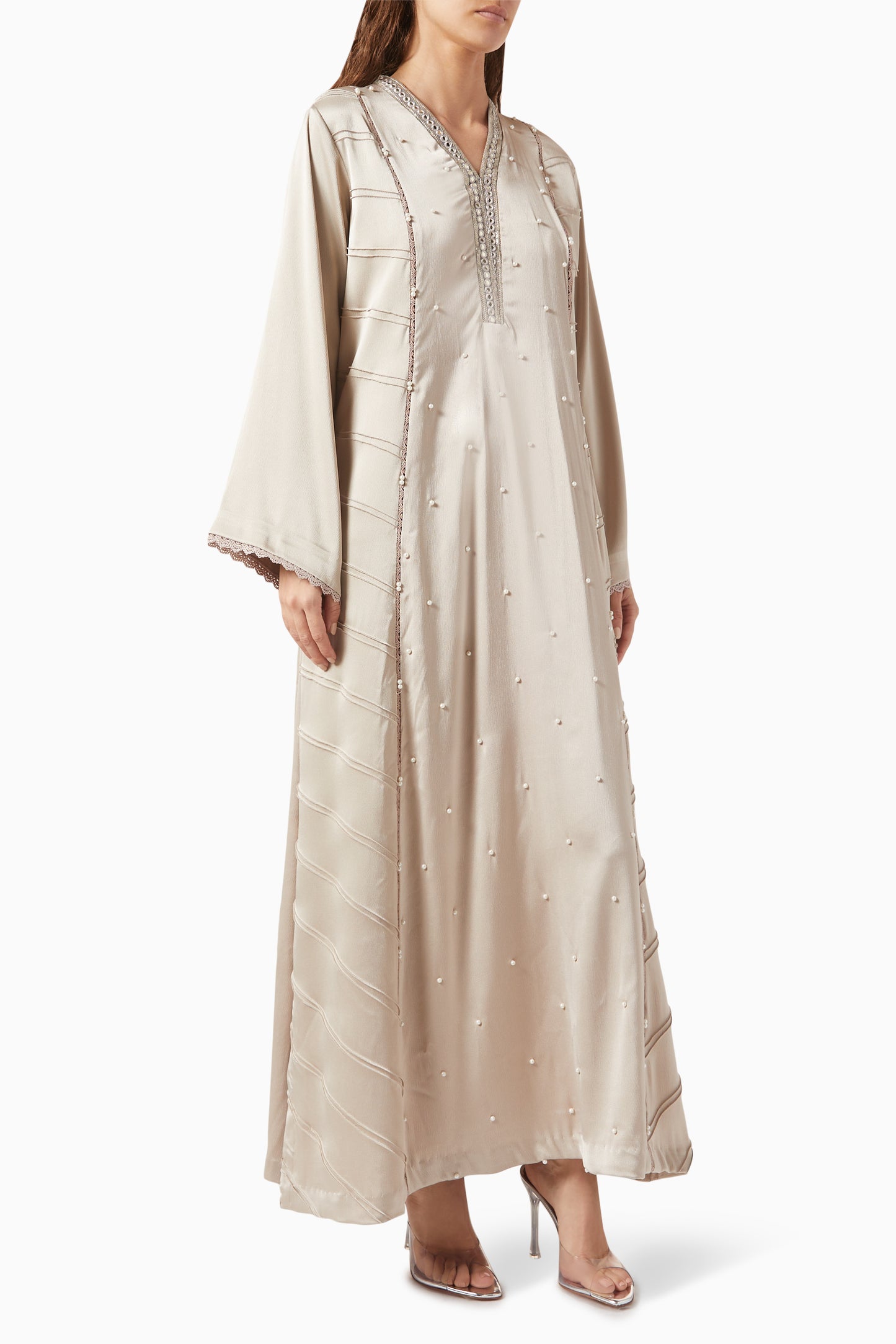 Elva Kaftan Dress in Crepe