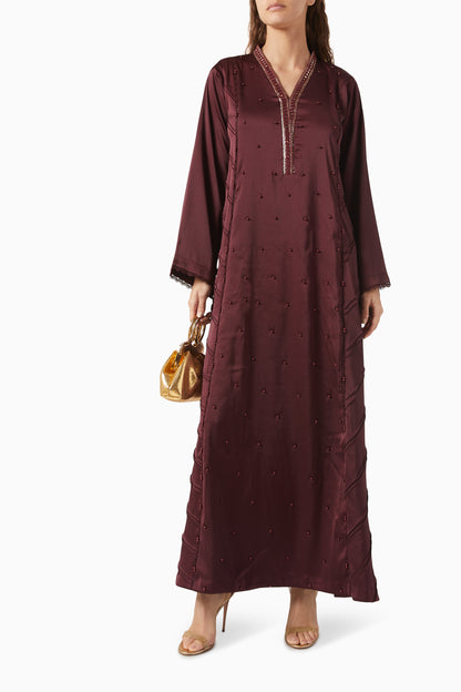 Elva Kaftan Dress in Crepe