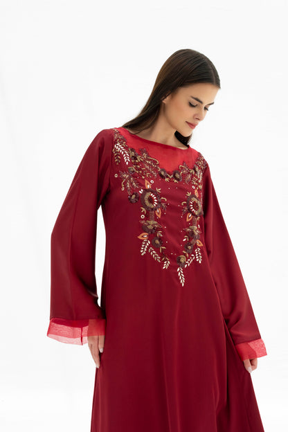 Maha Kaftan Dress in Crepe