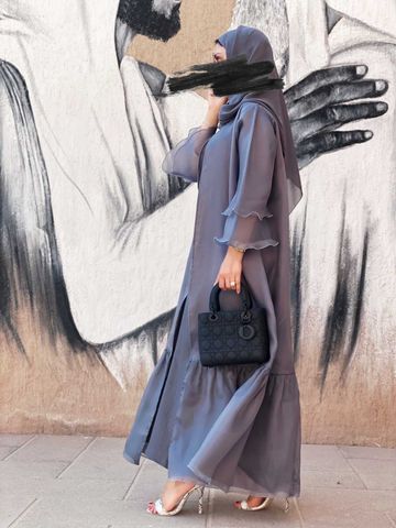 Empyreal Abaya Set With Inner Dress & Headscarf
