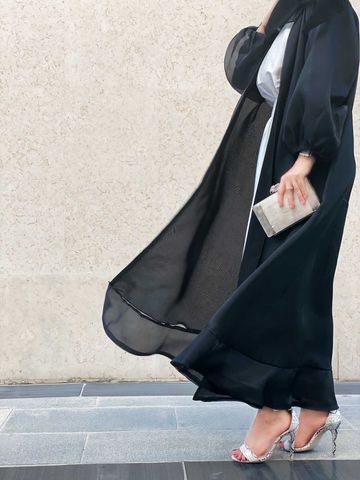 Seraphic Abaya Set With Inner Dress & Headscarf