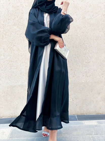 Seraphic Abaya Set With Inner Dress & Headscarf