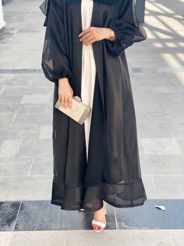 Seraphic Abaya Set With Inner Dress & Headscarf