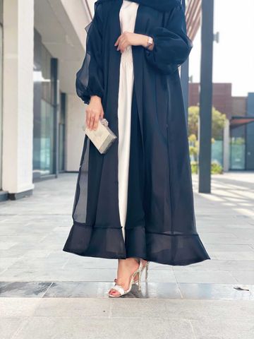 Seraphic Abaya Set With Inner Dress & Headscarf