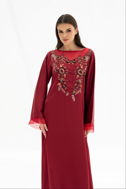 Maha Kaftan Dress in Crepe