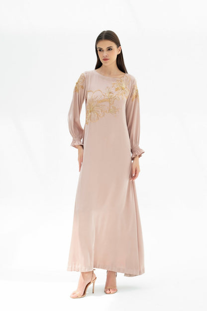 Ruwa Kaftan Dress in Crepe