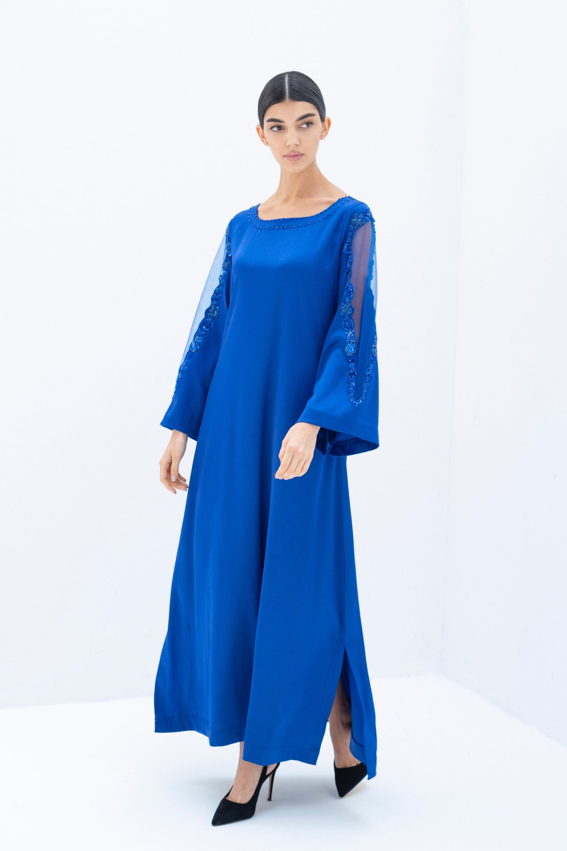 Ilora Kaftan Dress in Crepe By Luaar. Long Evening Dress LUAAR Ilora Kaftan Dress in Crepe By Luaar. Long Evening Dress LUAAR