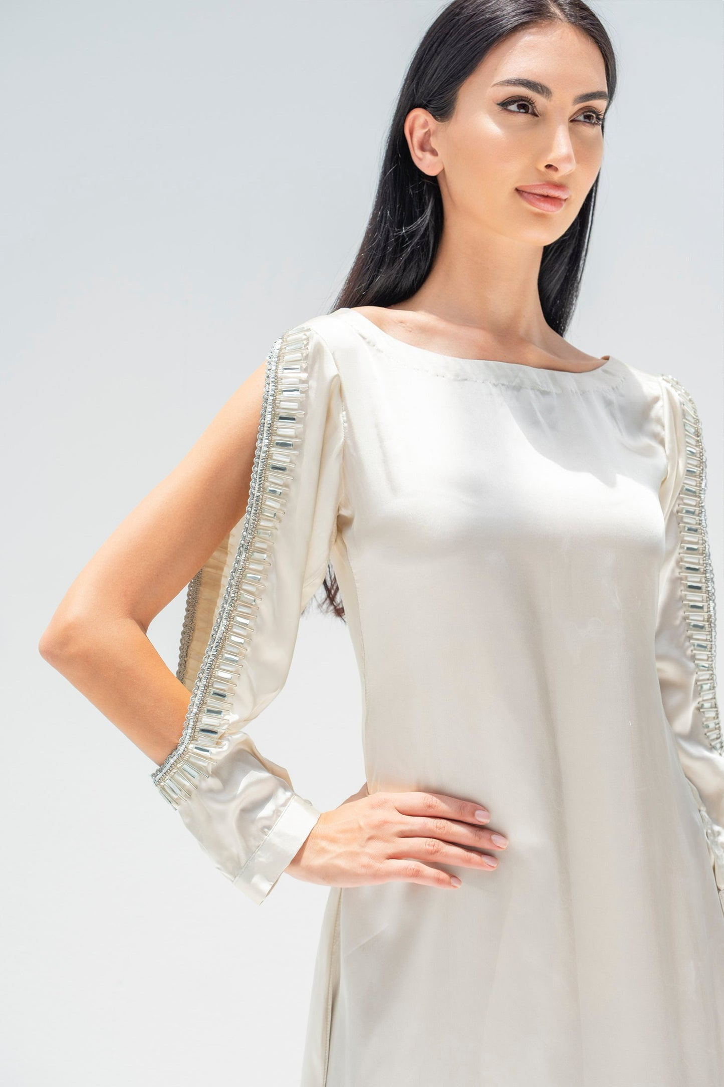 Celis Kaftan Dress in Crepe