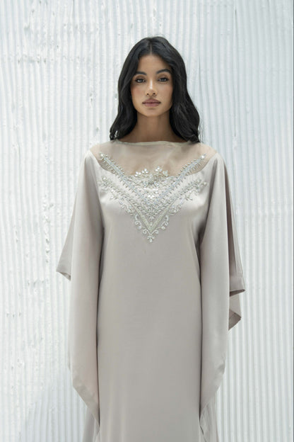 Zahra Kaftan Dress in Crepe