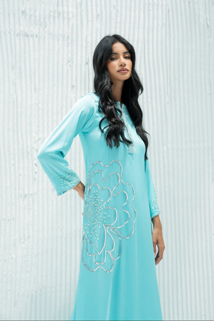 Nada Kaftan Dress in Crepe
