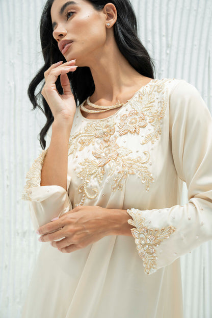 Salma Kaftan Dress in Crepe