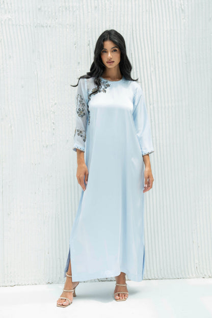 Samar Kaftan Dress in Crepe