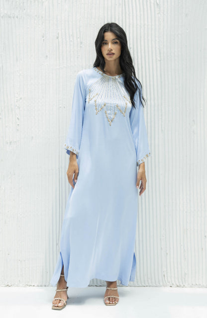 Yara Kaftan Dress in Crepe