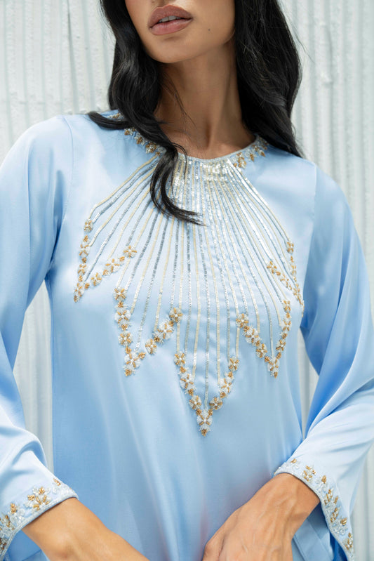Yara Kaftan Dress in Crepe