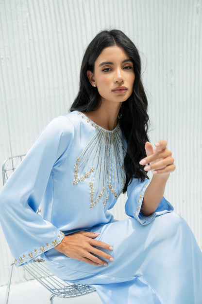 Yara Kaftan Dress in Crepe