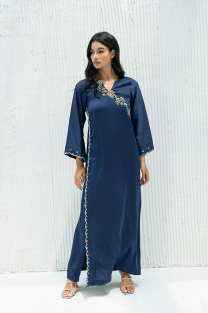 Amira Kaftan Dress in Crepe