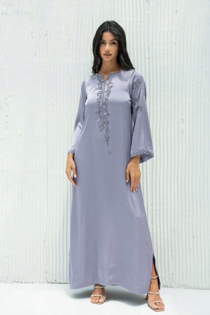 Malika Kaftan Dress in Crepe