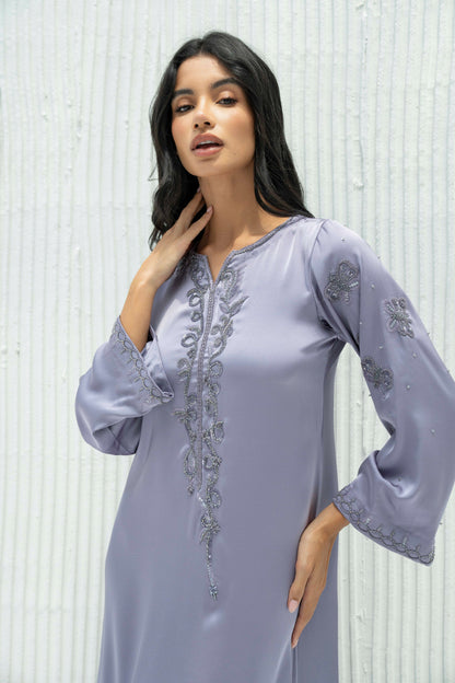 Malika Kaftan Dress in Crepe