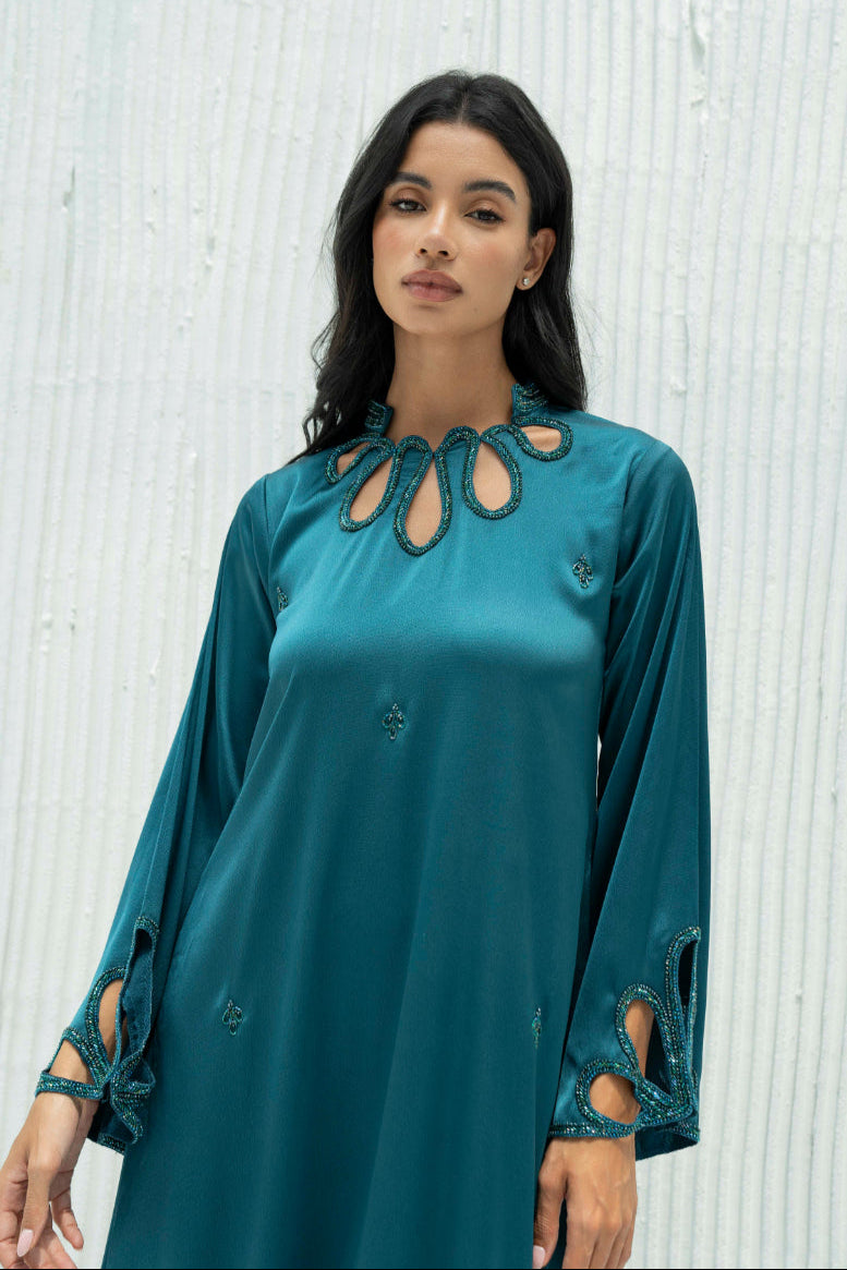 Nayla Kaftan Dress in Crepe By Luaar. Long Evening Dress LUAAR Nayla Kaftan Dress in Crepe By Luaar. Long Evening Dress LUAAR