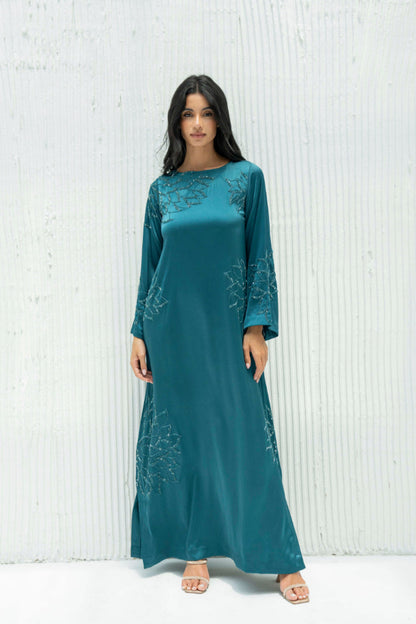 Layali Kaftan Dress in Crepe