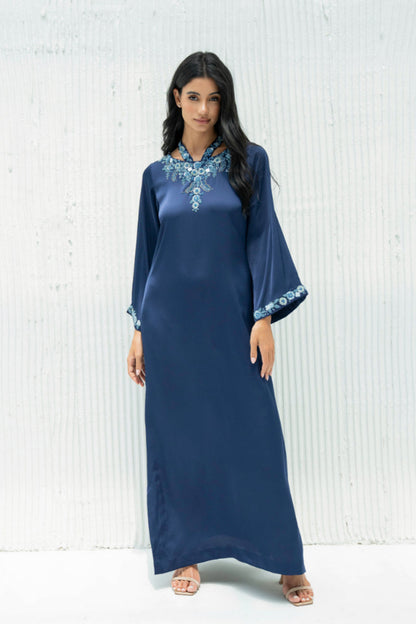 Amani Kaftan Dress in Crepe