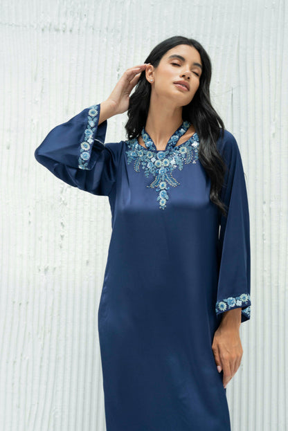 Amani Kaftan Dress in Crepe